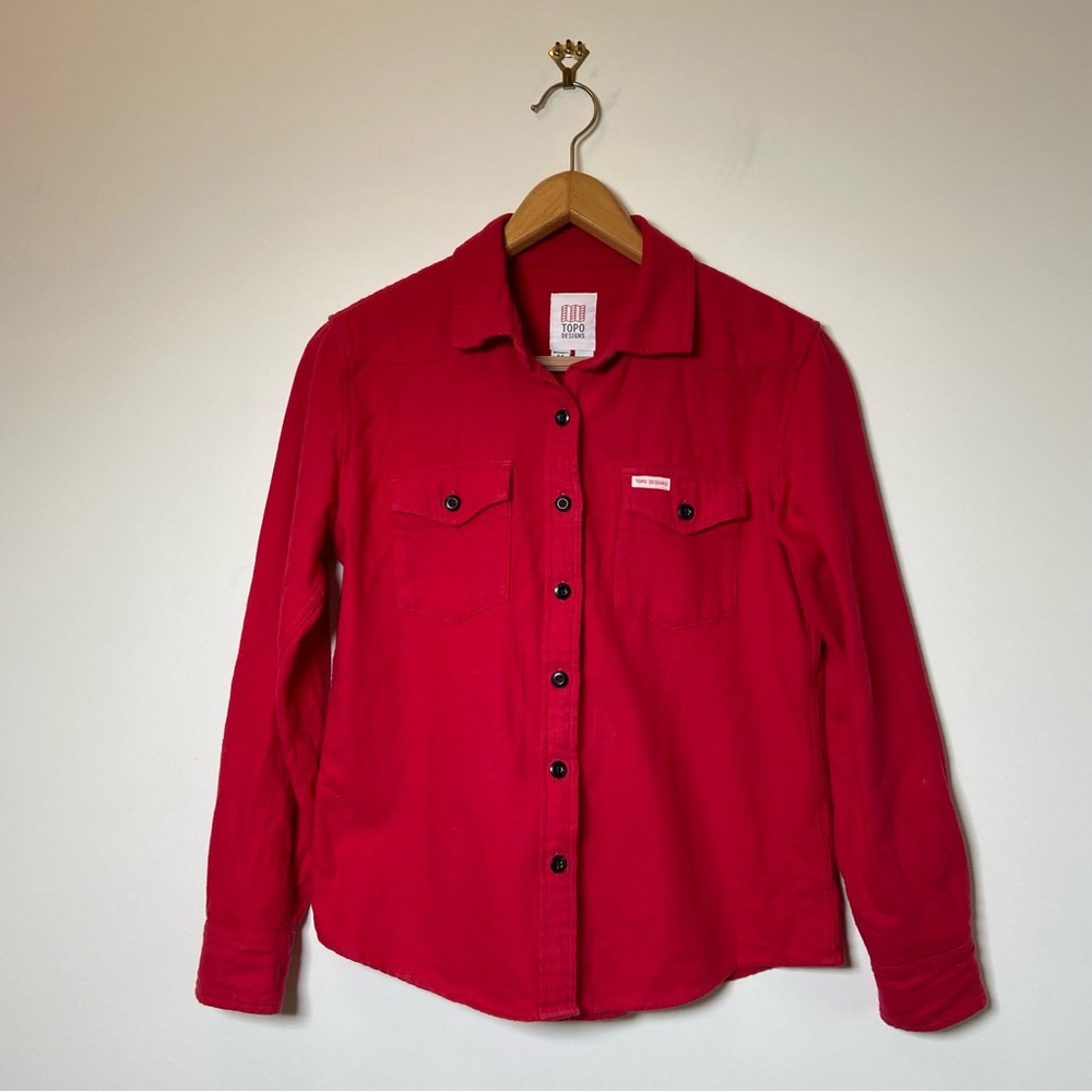 Topo Designs Red Cotton Shirt